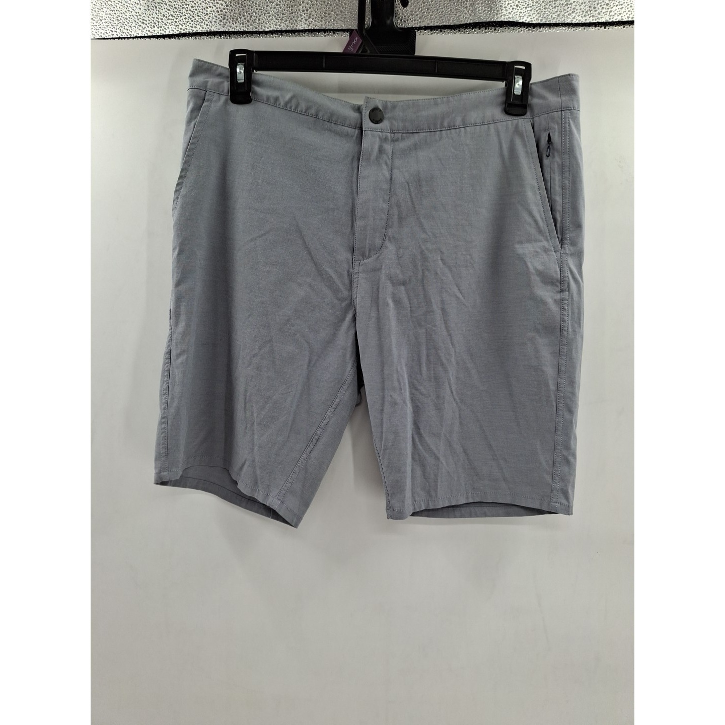 Johnnie-O Mens Gray Chino Shorts Size 33 Actual Size 35